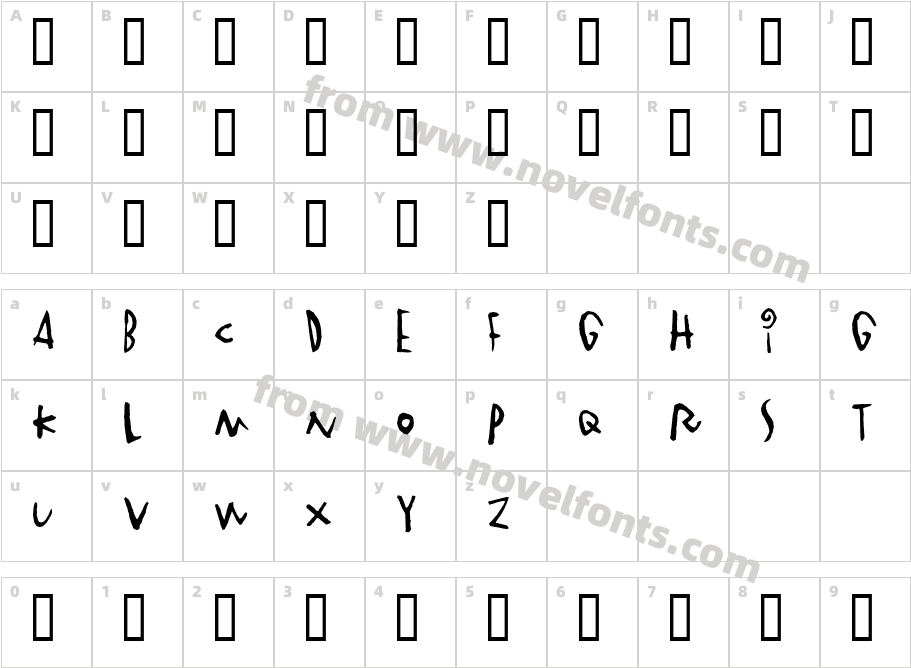 VinterstadCharacter Map