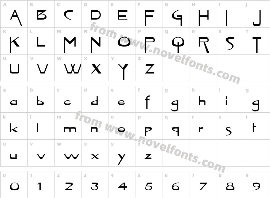 VireoFont ExCharacter Map