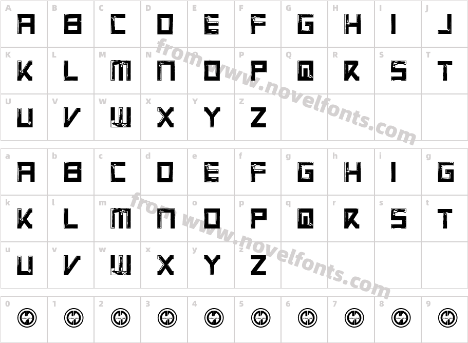 Virtual Rot RegularCharacter Map