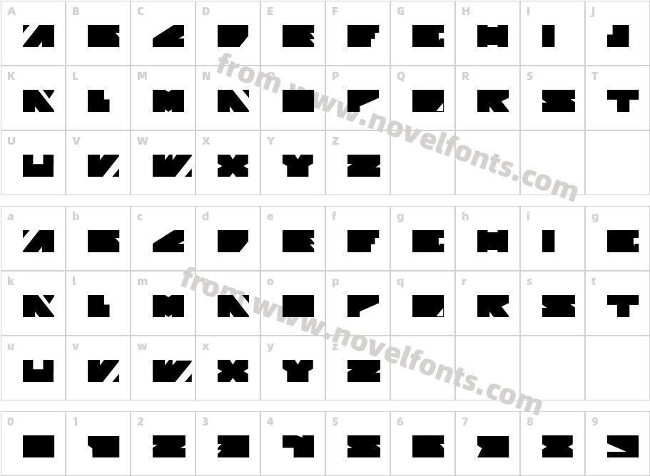 Vision DivisionCharacter Map