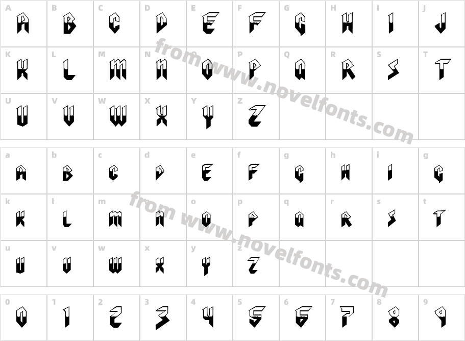 Visionaries NormalCharacter Map