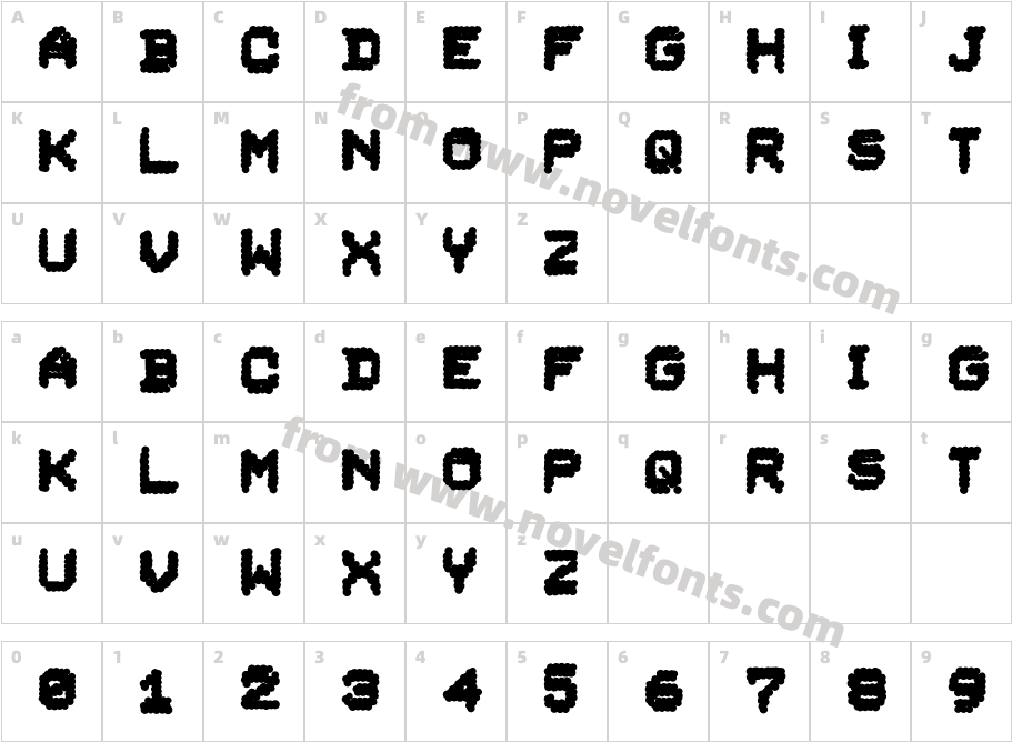 DoomPlatoon-BoldCharacter Map