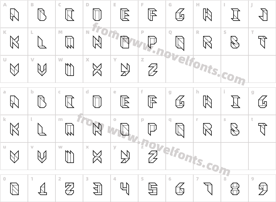 Vitreous HeavyCharacter Map