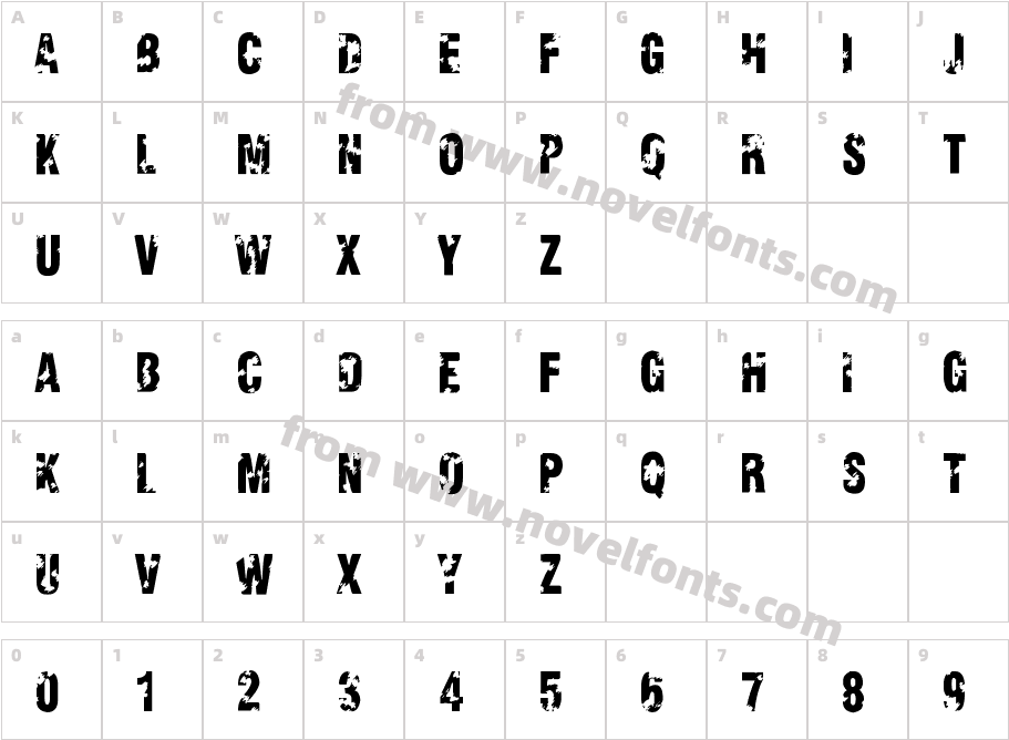 Viva AllendeCharacter Map