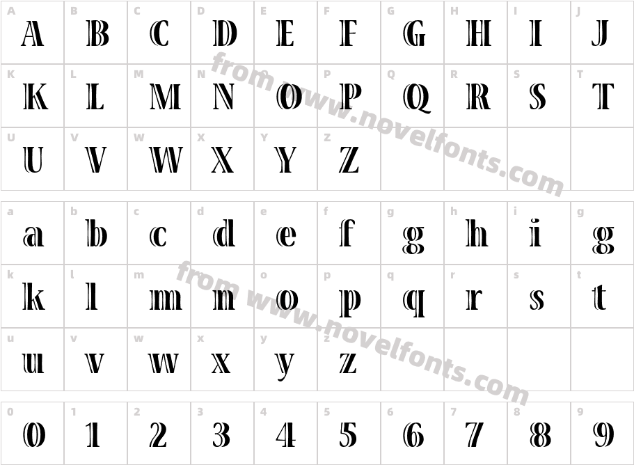 VivaStd-BoldCondensedCharacter Map