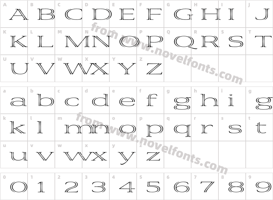 VivaStd-LightExtraExtendedCharacter Map