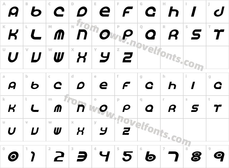 Vocaloid ItalicCharacter Map