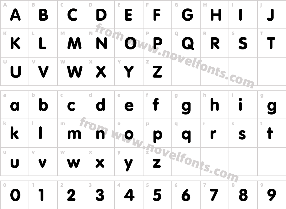 Vogue Cyr BoldCharacter Map