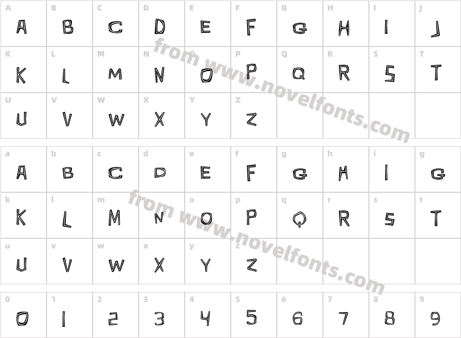 VolcanoKingITCStdCharacter Map