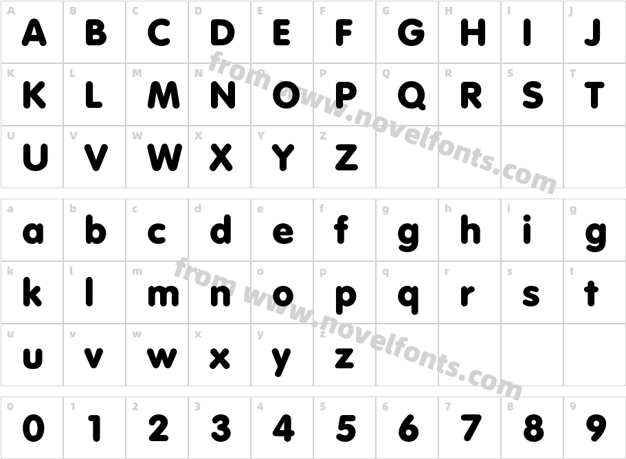 Volkswagen-ExtraBoldCharacter Map