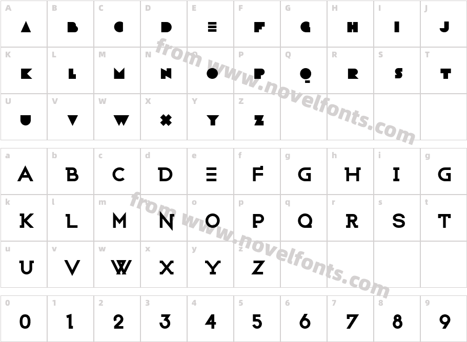 WICKED BOLDCharacter Map