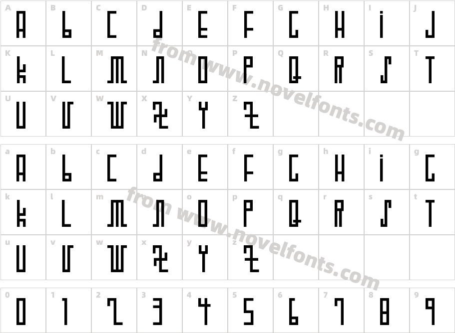 WOODCUTTER FUTURECharacter Map