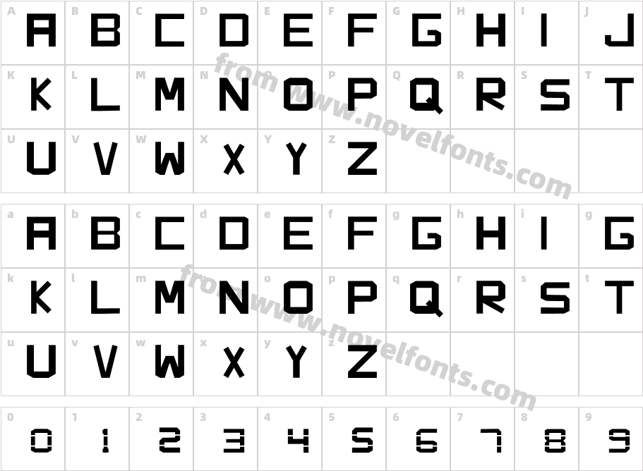 WS Paper CutCharacter Map