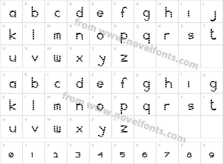 WS StripeCharacter Map