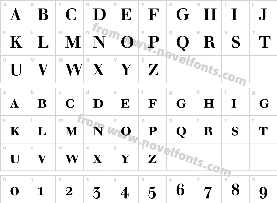 WalbaumBook-MediumSCCharacter Map