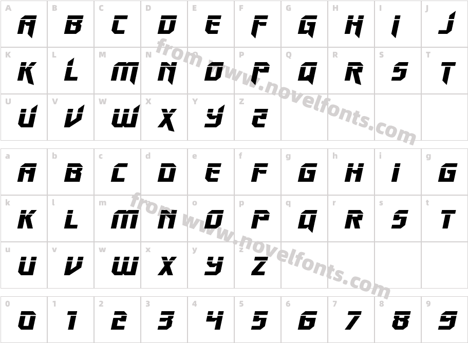 Walk The Moon Laser ItalicCharacter Map