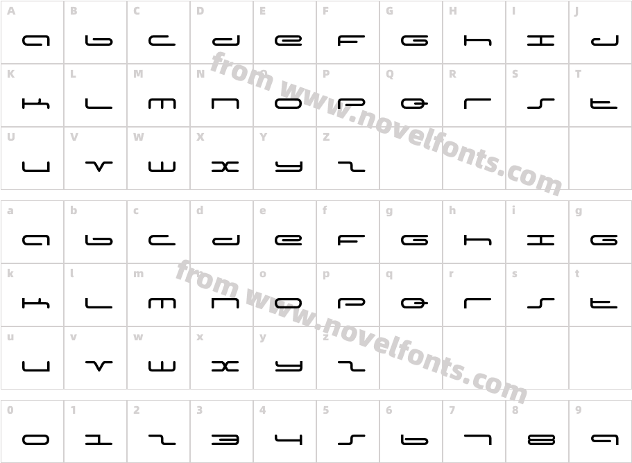 Adam's FontCharacter Map