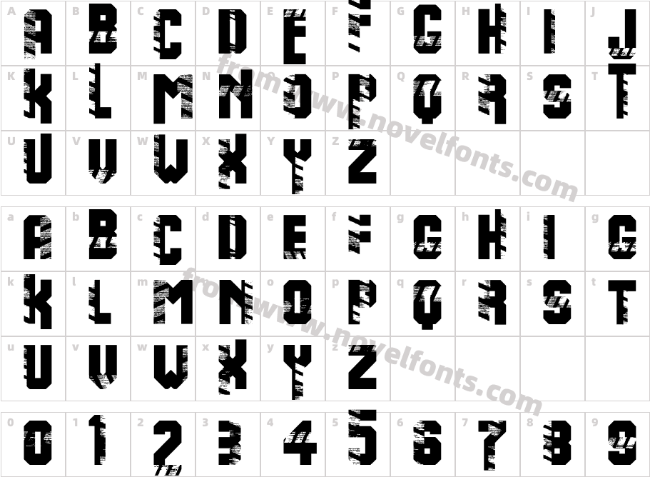 WarningCharacter Map