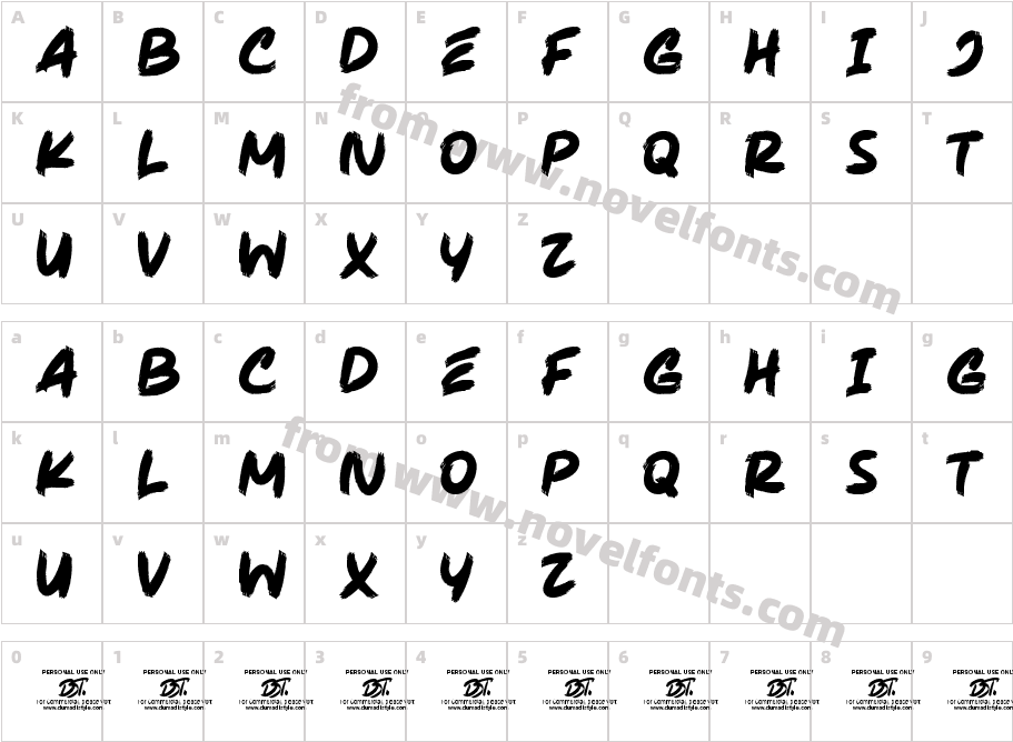 Warrior BrushCharacter Map