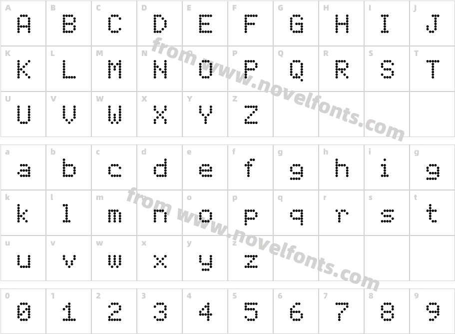 DotMatrix-TwoRegularCharacter Map