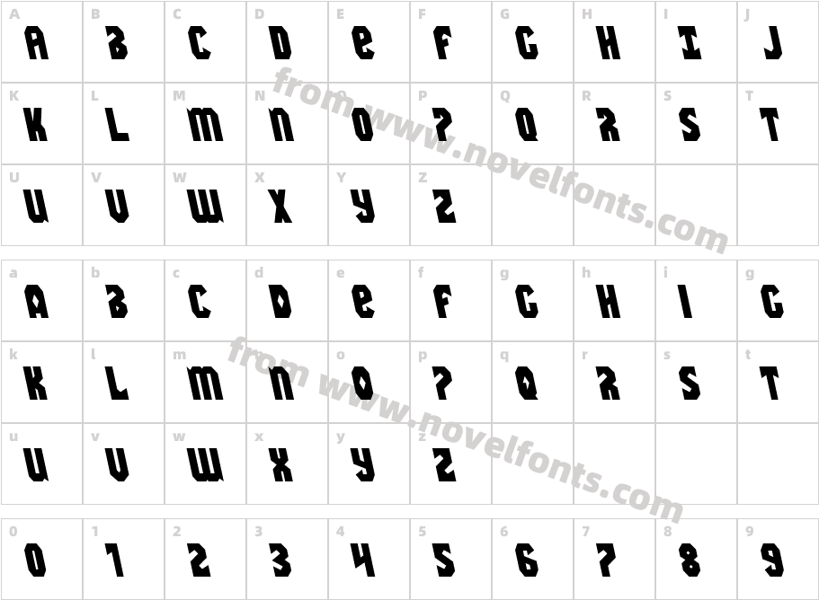 Warrior Nation LeftalicCharacter Map