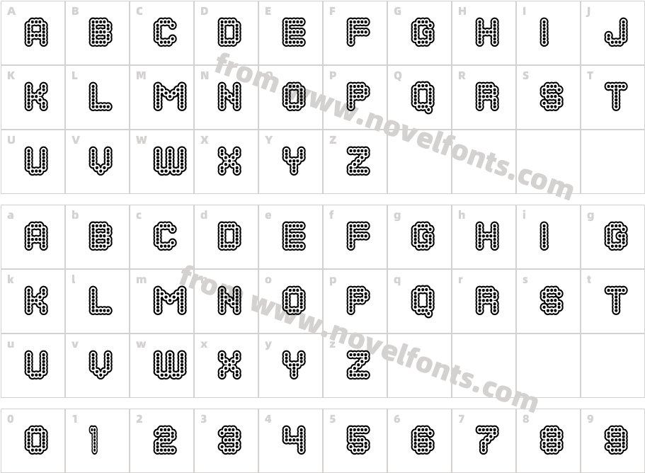 Dots All For Now Inline JLCharacter Map