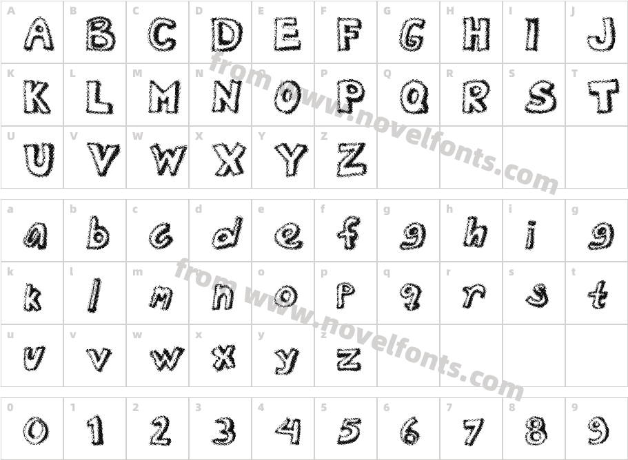 Dotted NewspaperCharacter Map