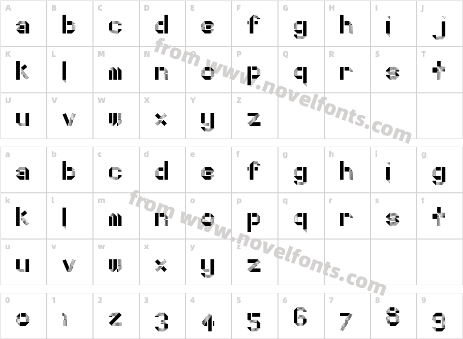 Dotty FoldCharacter Map