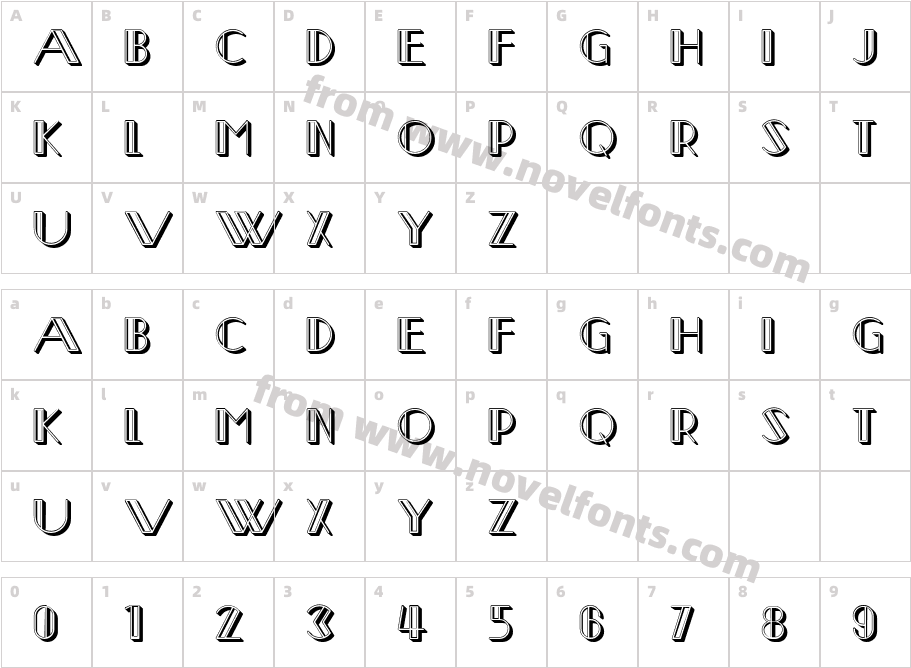 Waya RegularCharacter Map