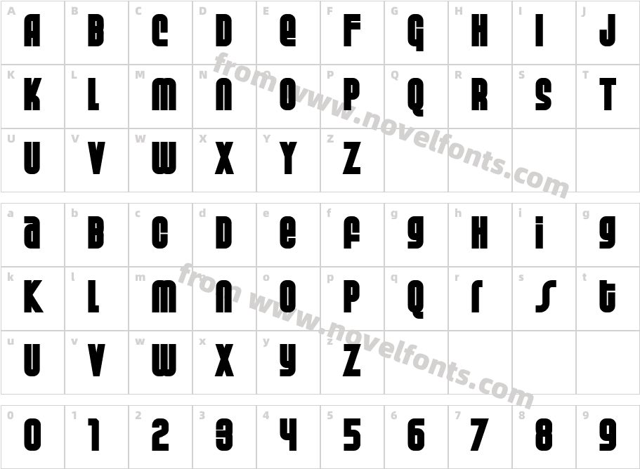 Weltron Special PowerCharacter Map