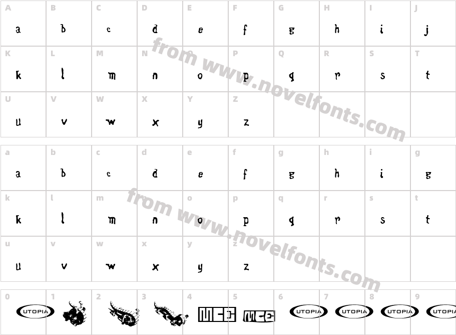 WentelteefjeCharacter Map