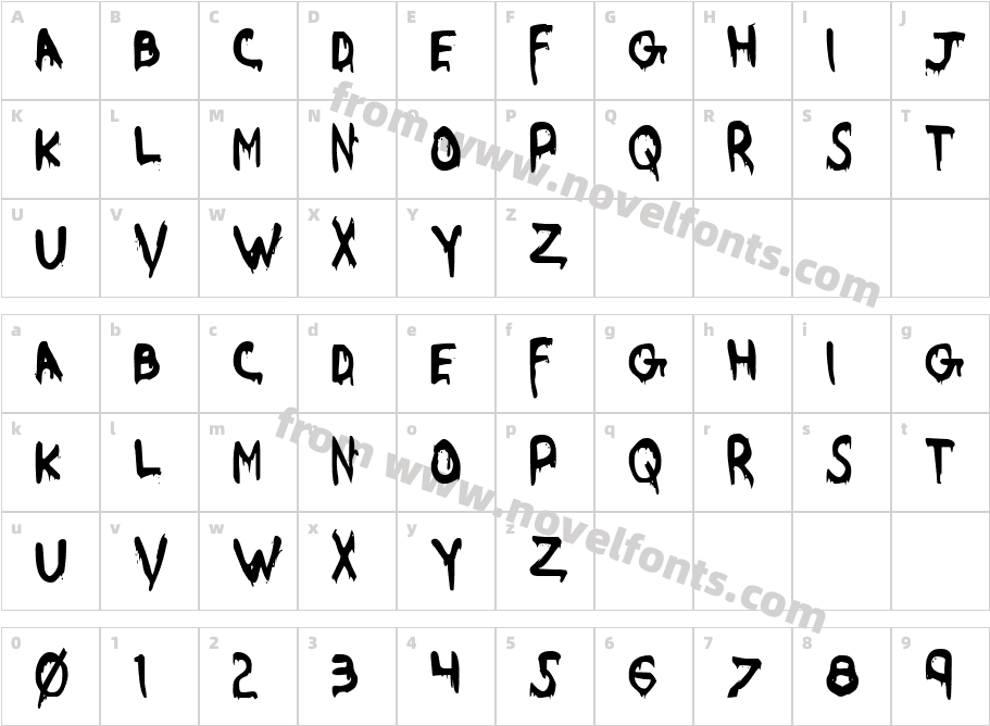 Were-Beast CondensedCharacter Map