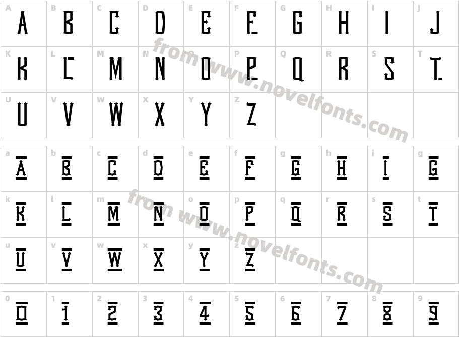 WestWind TrailCharacter Map