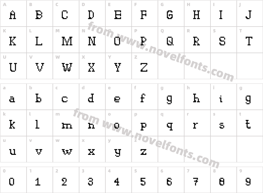 WestingtonCharacter Map