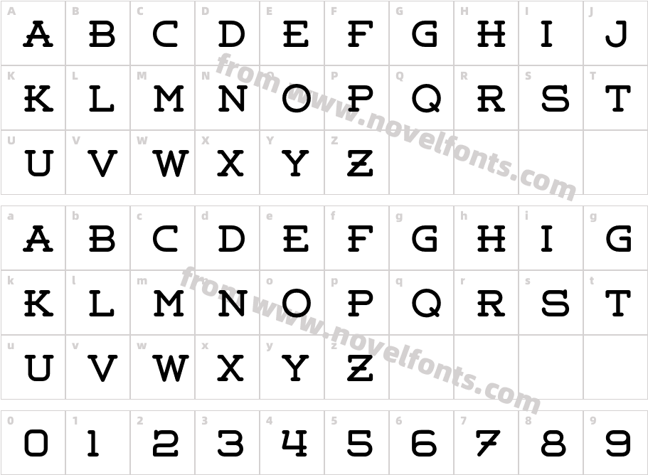 Weston-FreeCharacter Map