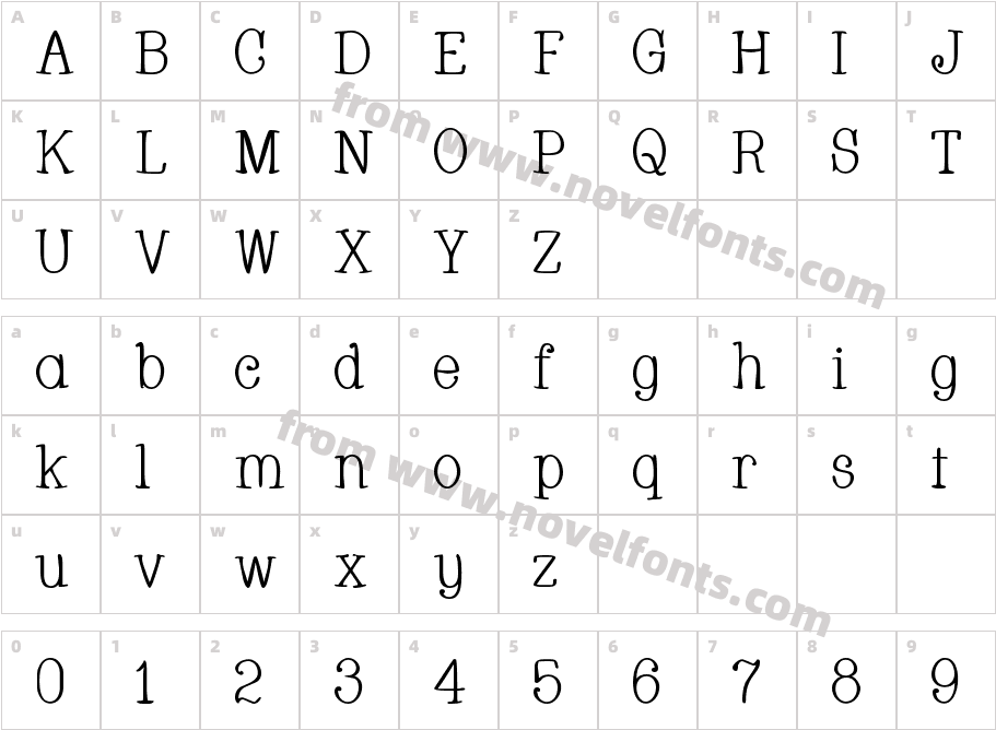 WhackadooCharacter Map