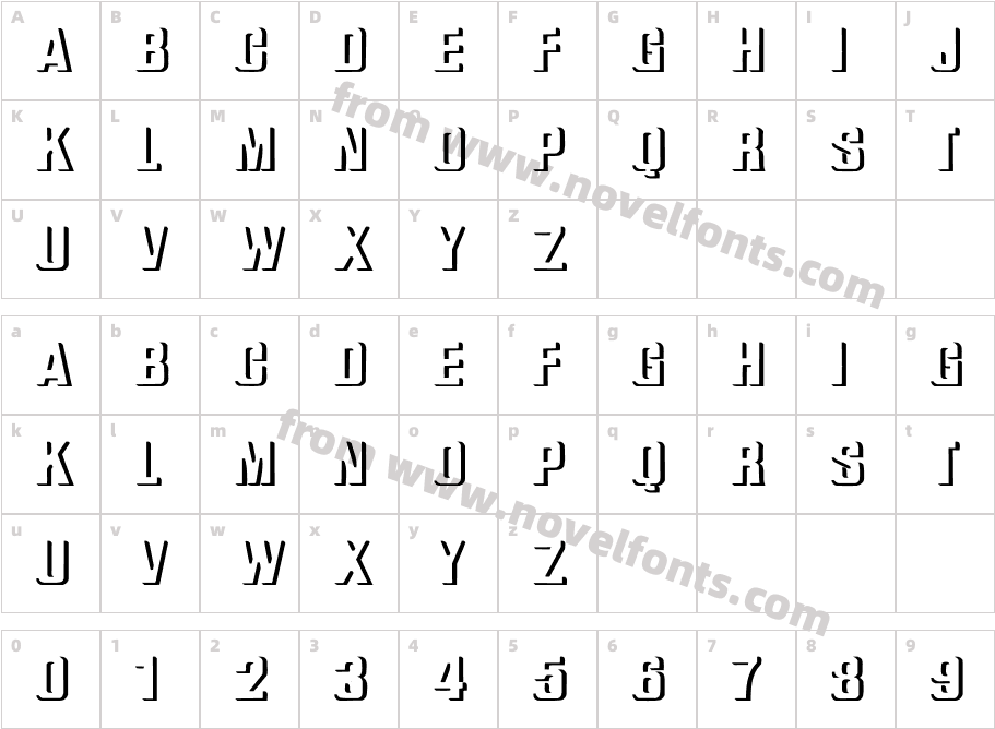 WhatA-Relief BoldCharacter Map