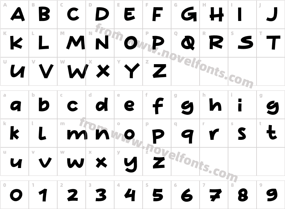 White BreadCharacter Map