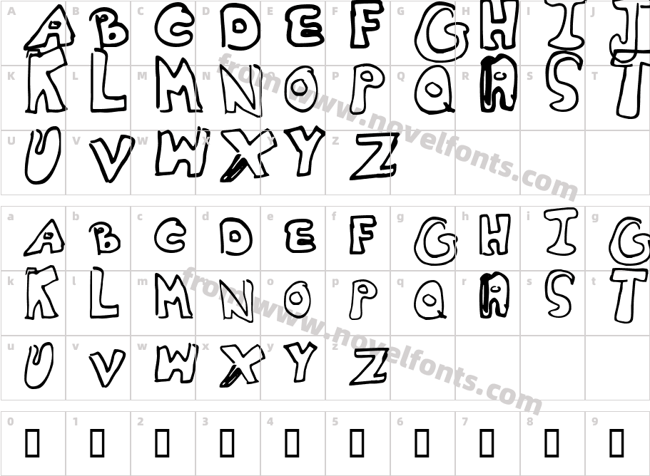 Whitney2Character Map