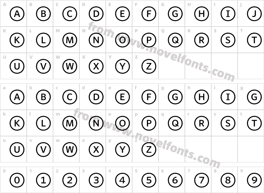 WhitneyIndexWhite-RoundMdCharacter Map