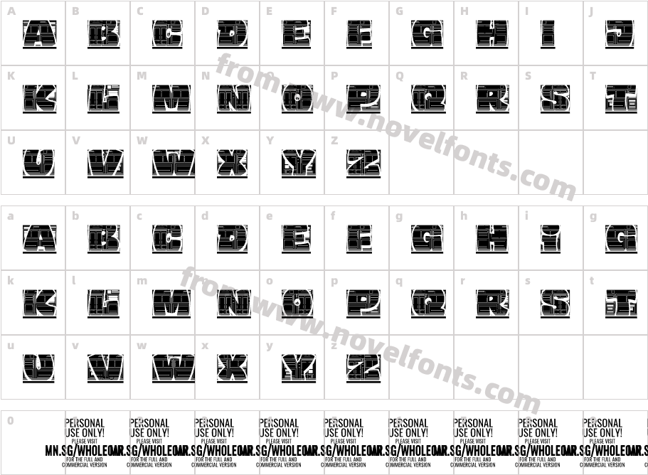 Wholecar PERSONAL USE ONLY InvertCharacter Map