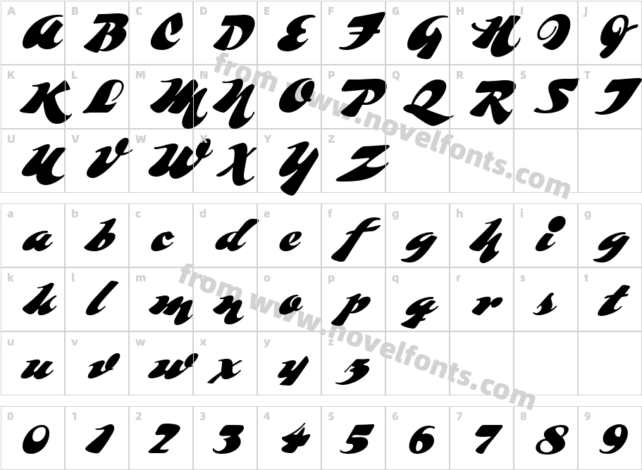 WhompCharacter Map