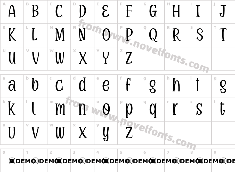 Drafty Windows RegularCharacter Map