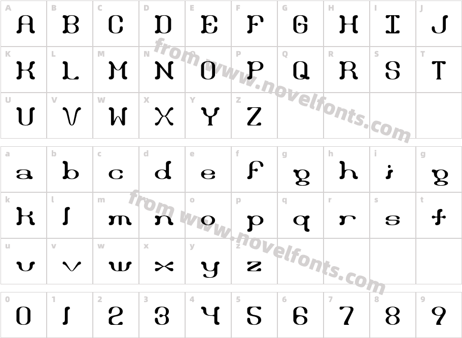 Draggle (BRK)Character Map