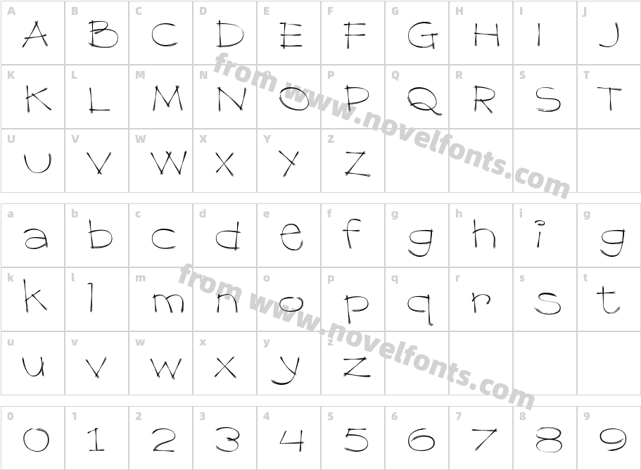 Dragline BTN LtCharacter Map