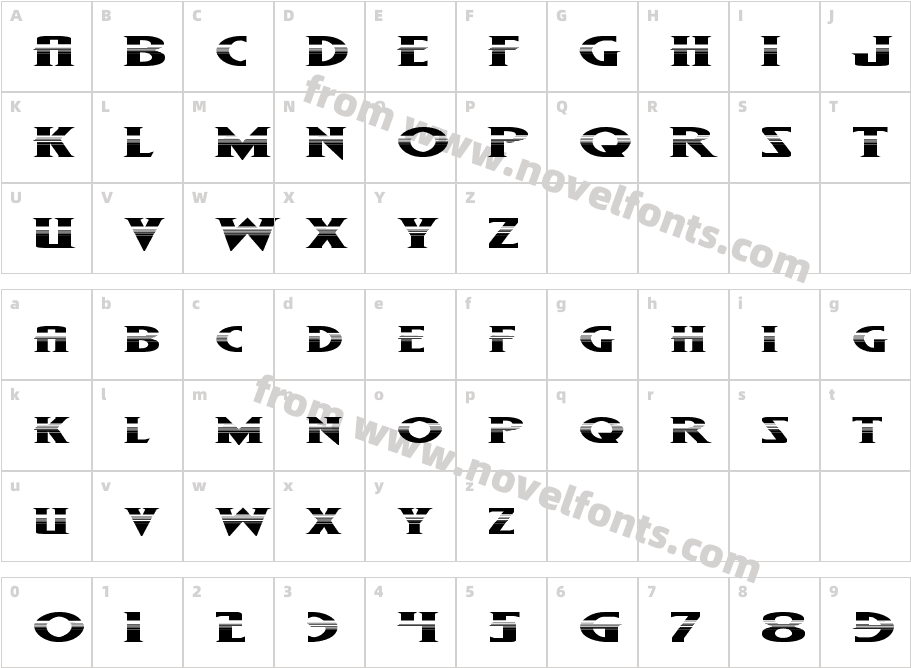 Wolf's Bane II Super-Expand HalftoneCharacter Map