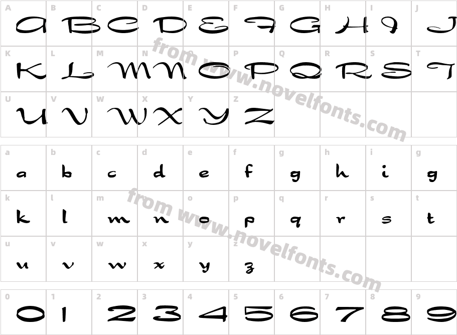 DragonflyCharacter Map