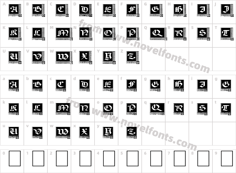 Woodcut_CapitalsCharacter Map