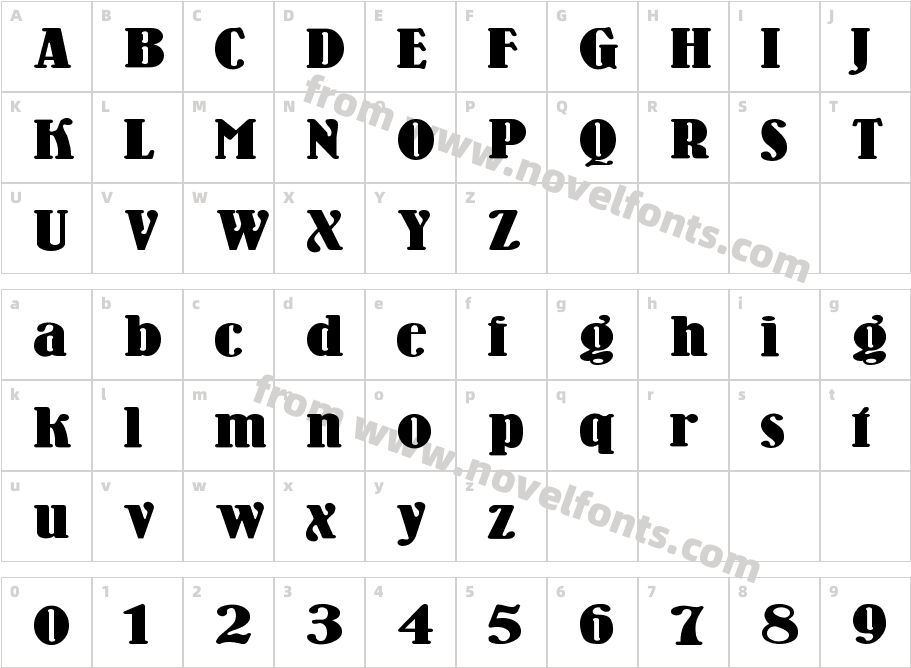 WoodenNickelBlackCharacter Map