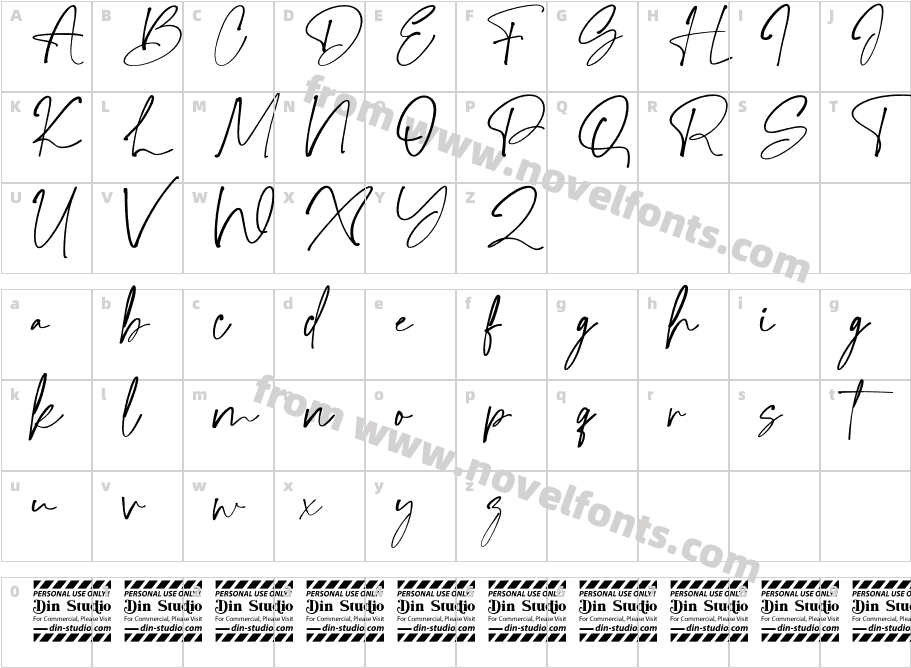 Writable Story Personal UseCharacter Map